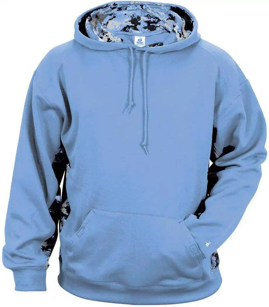 Badger Sport 2464 Digital C/b Youth Hoodie - Columbia Blue Bl