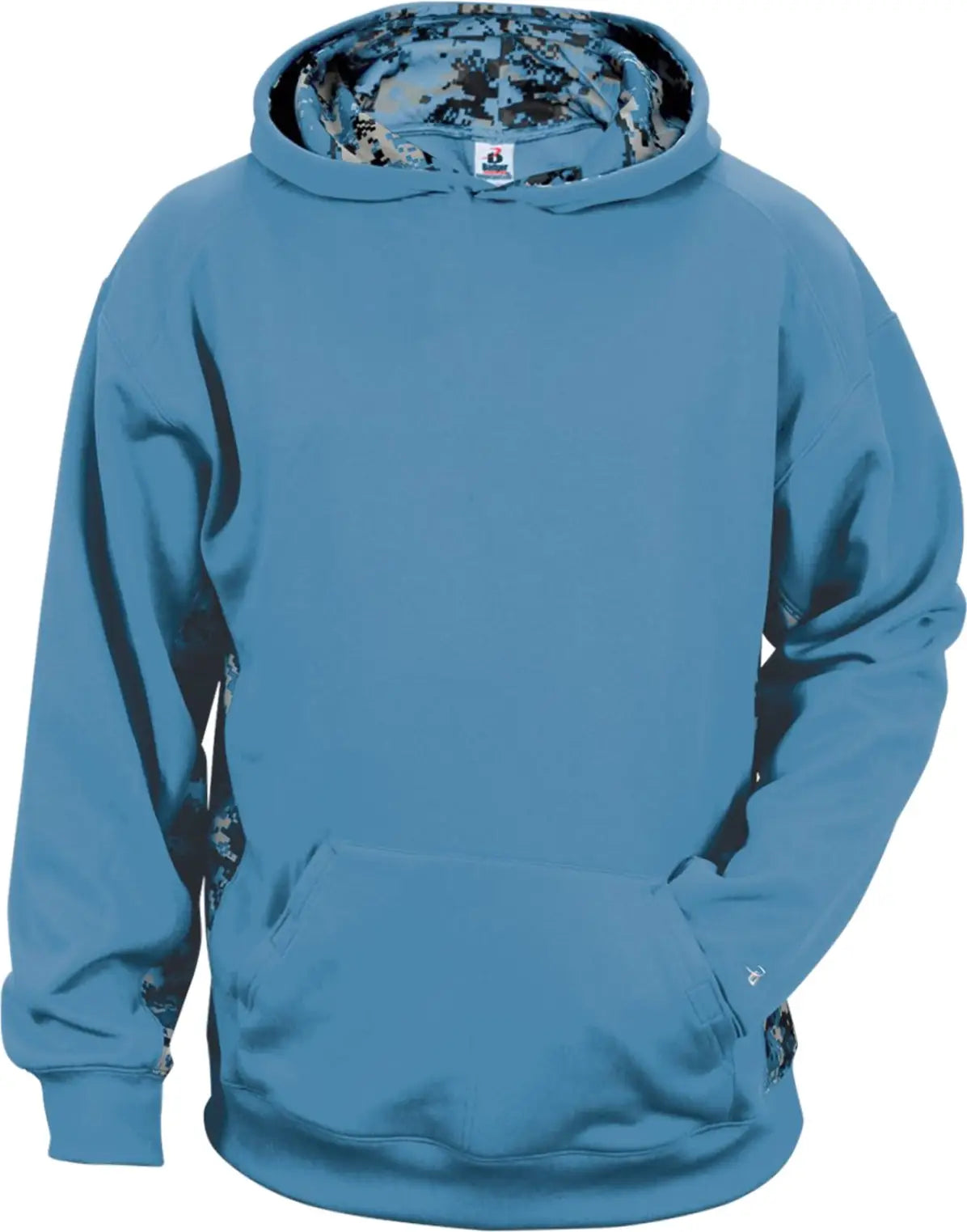 Badger Sport 2464 Digital C/b Youth Hoodie - Columbia Blue