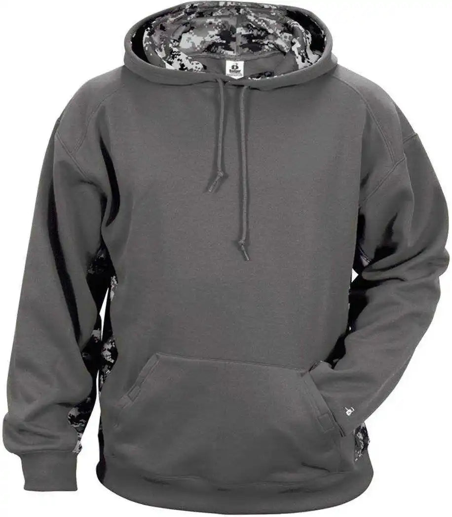 Badger Sport 2464 Digital C/b Youth Hoodie - Graphite