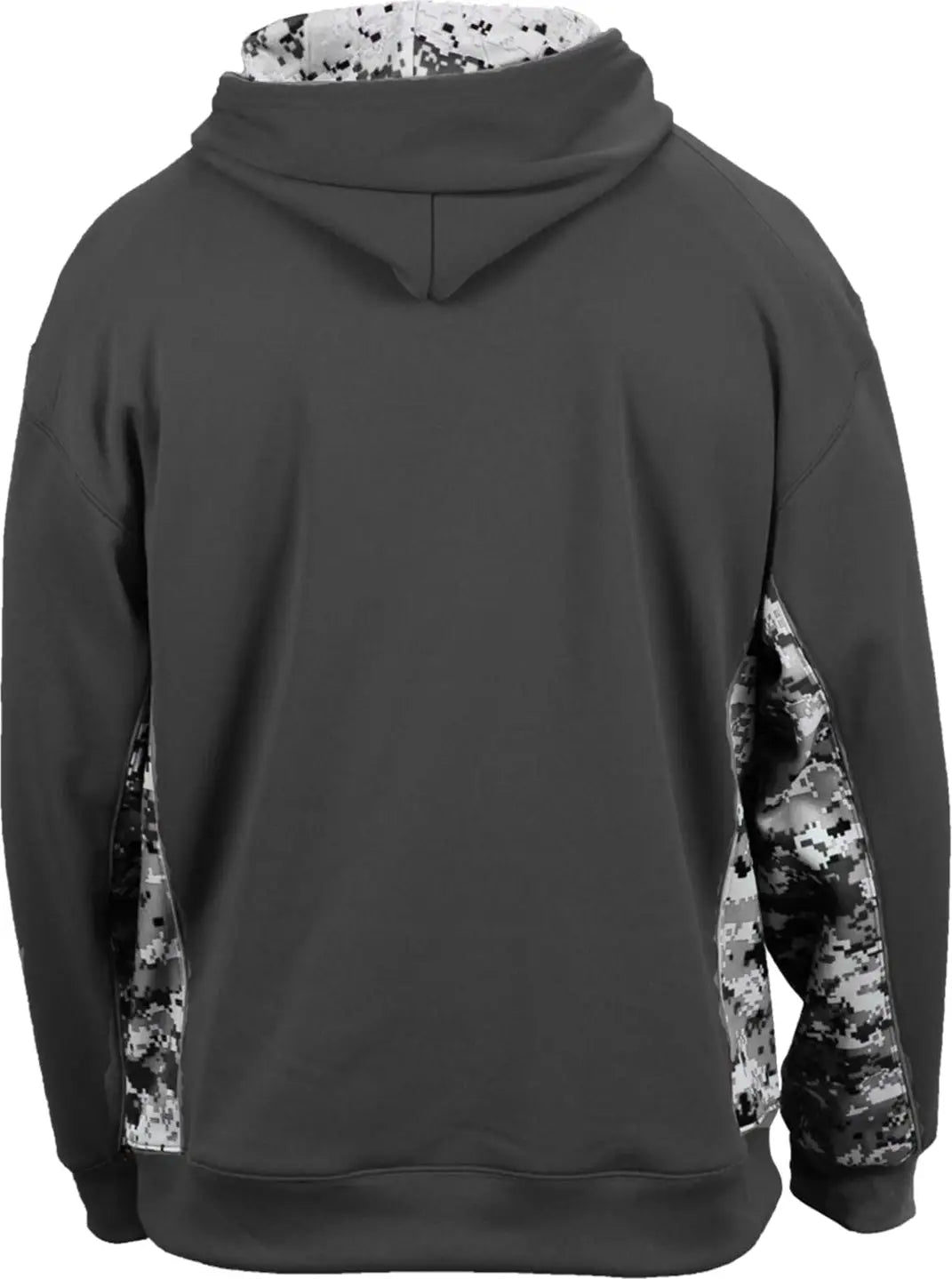 Badger Sport 2464 Digital C/b Youth Hoodie - Graphite White
