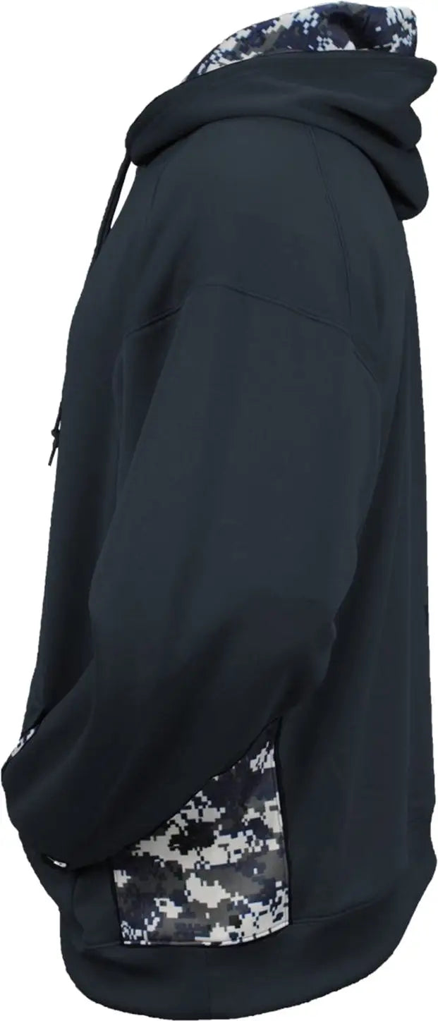 Badger Sport 2464 Digital C/b Youth Hoodie - Navy