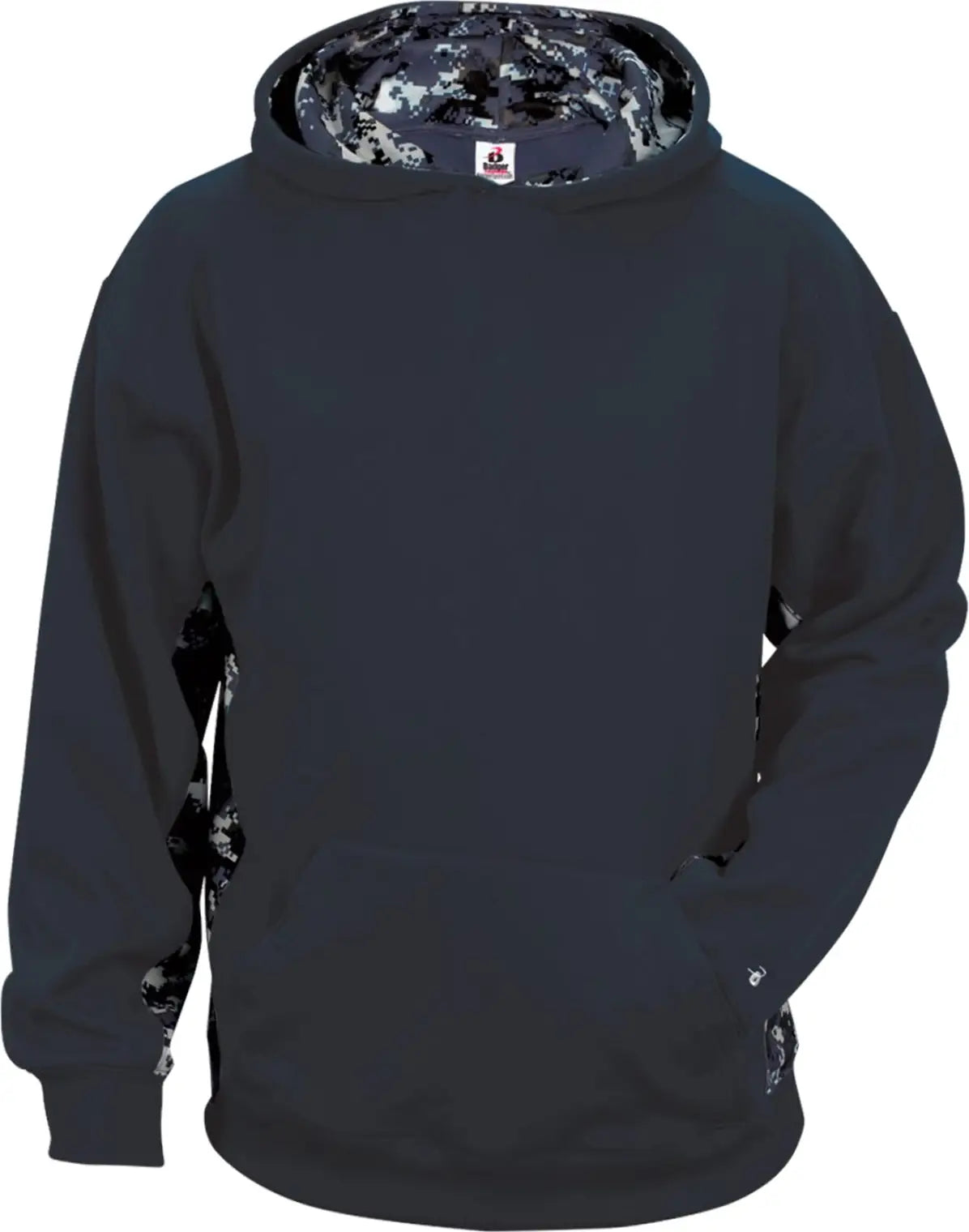 Badger Sport 2464 Digital C/b Youth Hoodie - Navy