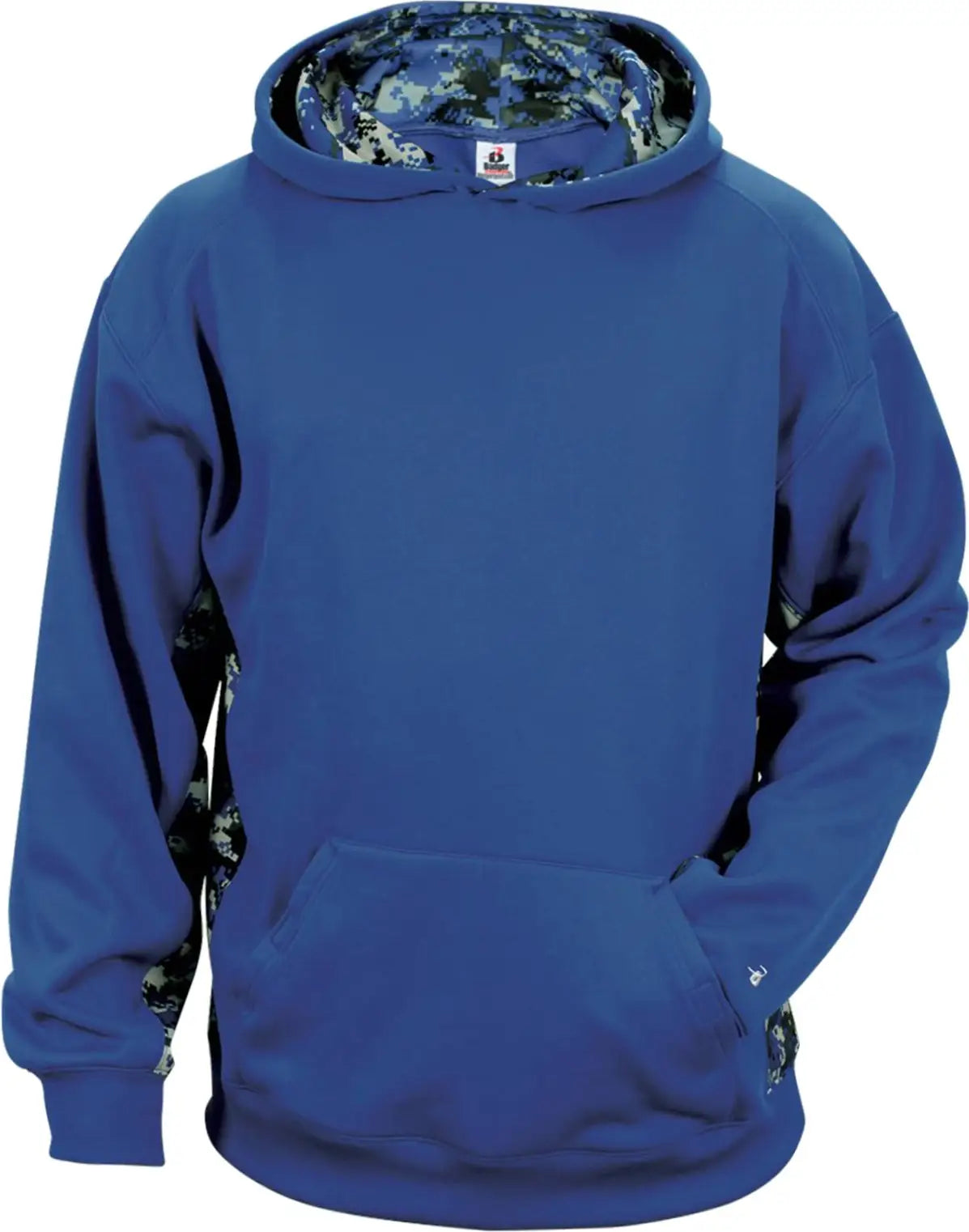 Badger Sport 2464 Digital C/b Youth Hoodie - Royal