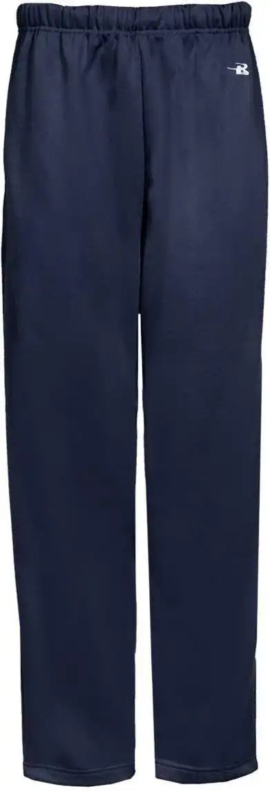 Badger Sport 2478 Perf. Youth Open Bottom Pant - Navy