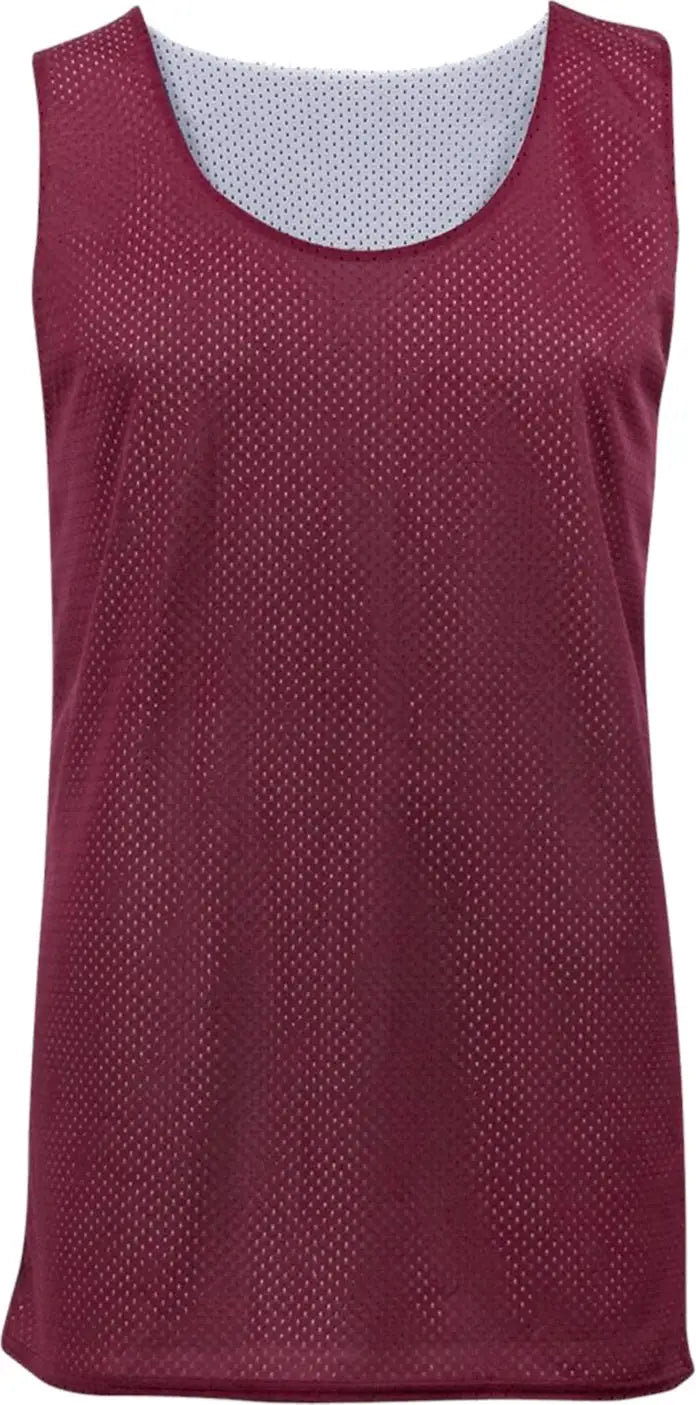 Badger Sport 2529 Youth Mesh Reversible Jersey - Cardinal White - Xs