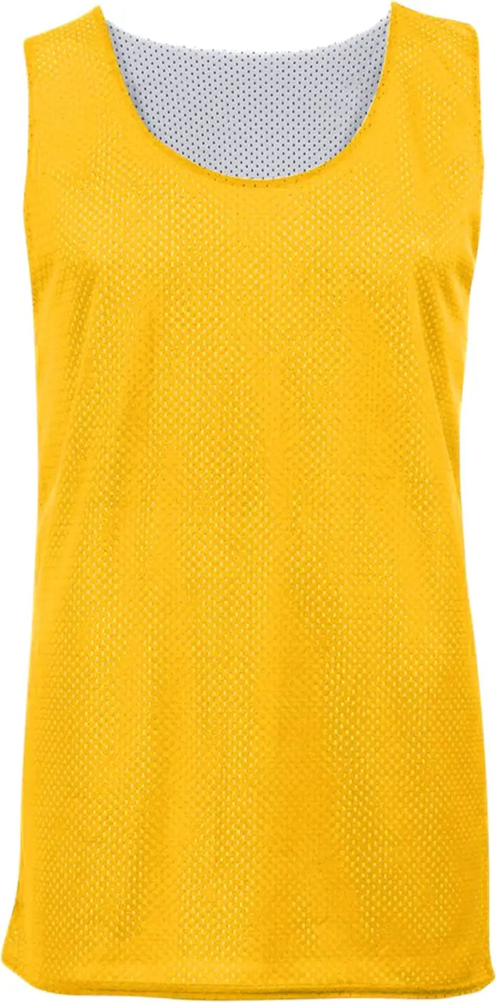 Badger Sport 2529 Youth Mesh Reversible Jersey - Gold White - Xs