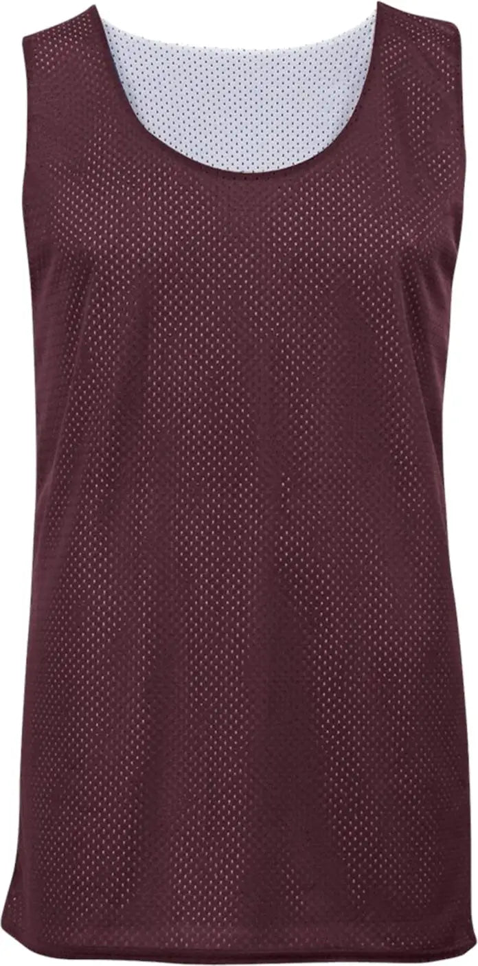 Badger Sport 2529 Youth Mesh Reversible Jersey - Maroon White