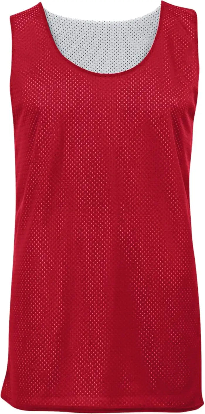Badger Sport 2529 Youth Mesh Reversible Jersey - Red White - Xs