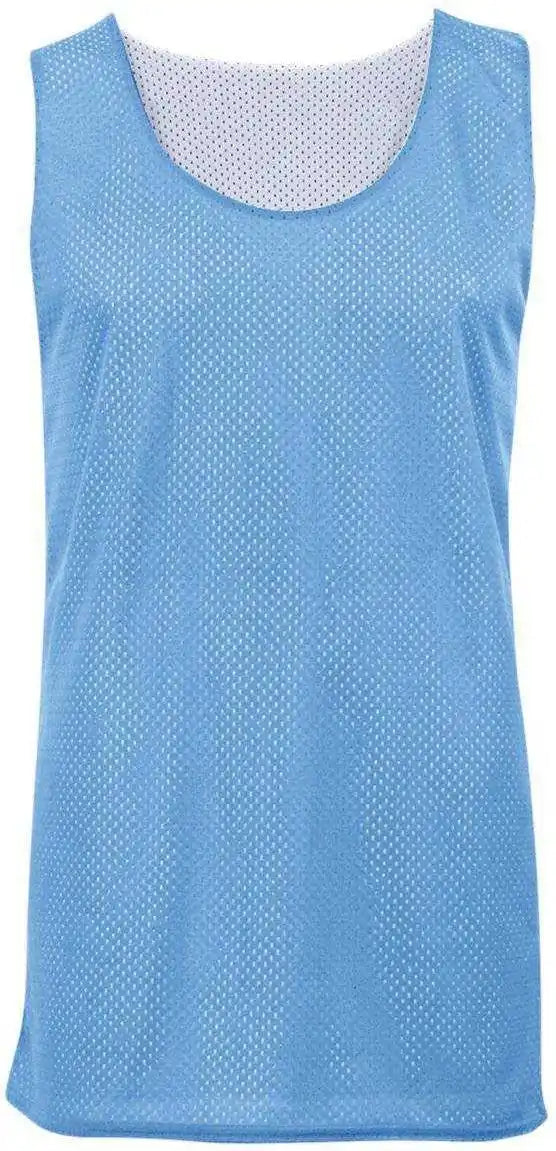 Badger Sport 2529 Youth Mesh Reversible Tank - Columbia Blue White