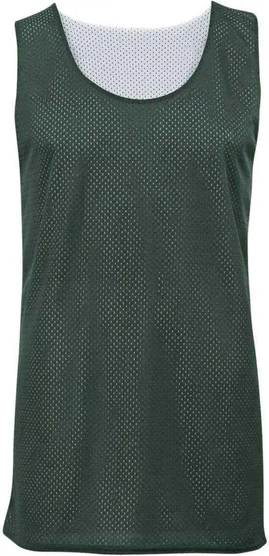 Badger Sport 2529 Youth Mesh Reversible Tank - Forest White