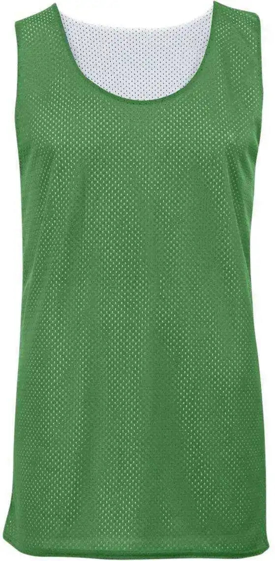 Badger Sport 2529 Youth Mesh Reversible Tank - Kelly White