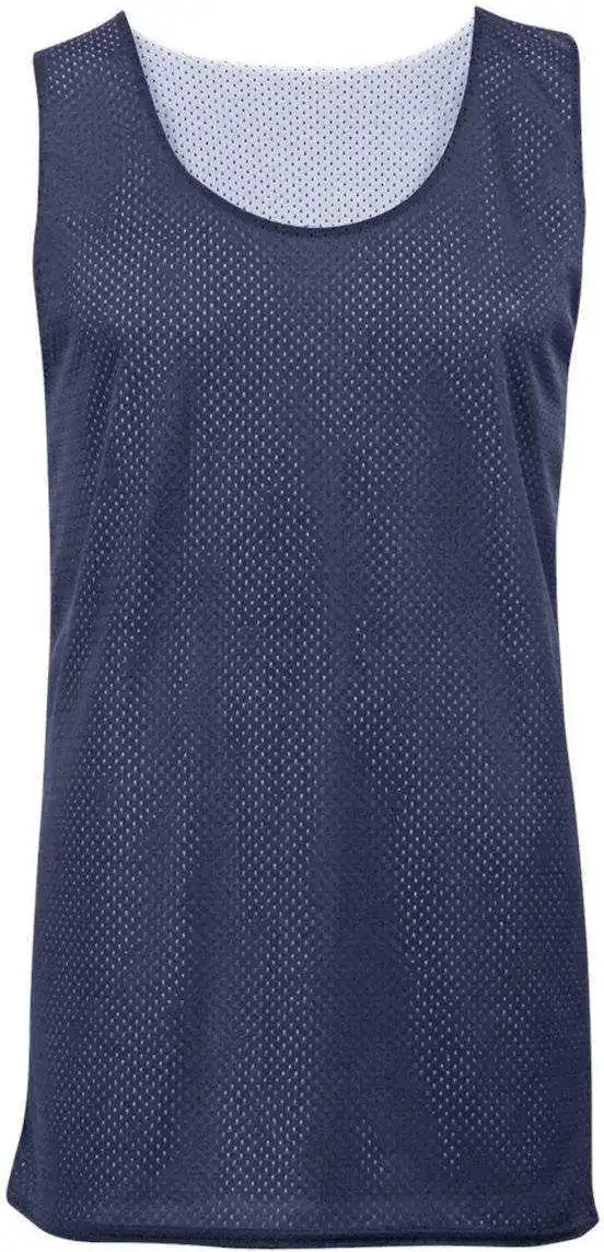 Badger Sport 2529 Youth Mesh Reversible Tank Navy White