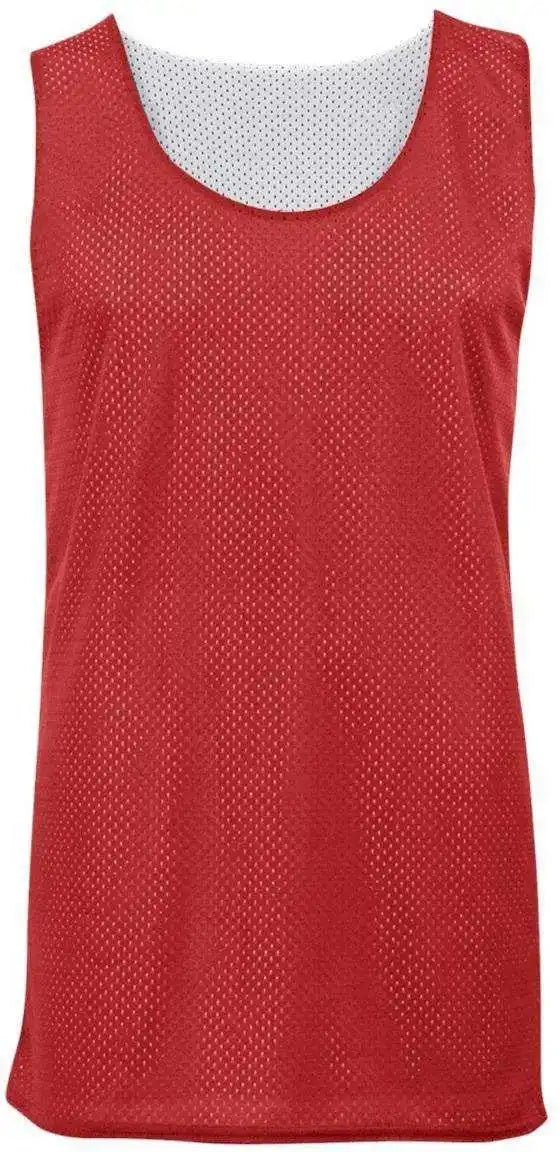 Badger Sport 2529 Youth Mesh Reversible Tank Red White
