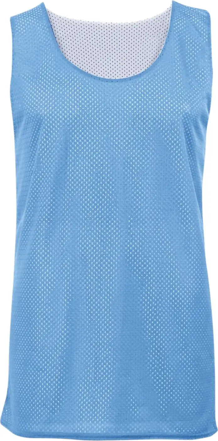 Badger Sport 252900 Youth Mesh Reversible Jersey - Columbia Blue White - Xs