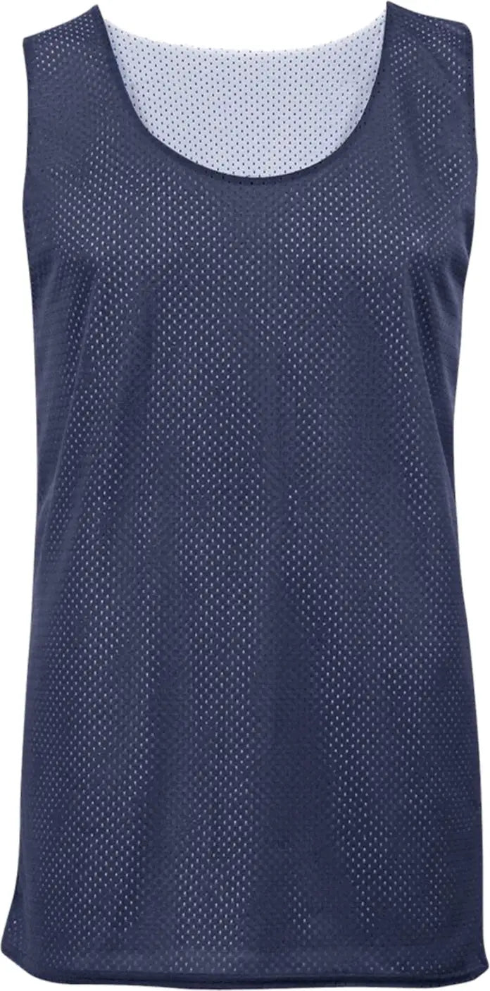 Badger Sport 252900 Youth Mesh Reversible Jersey - Navy White - Xs