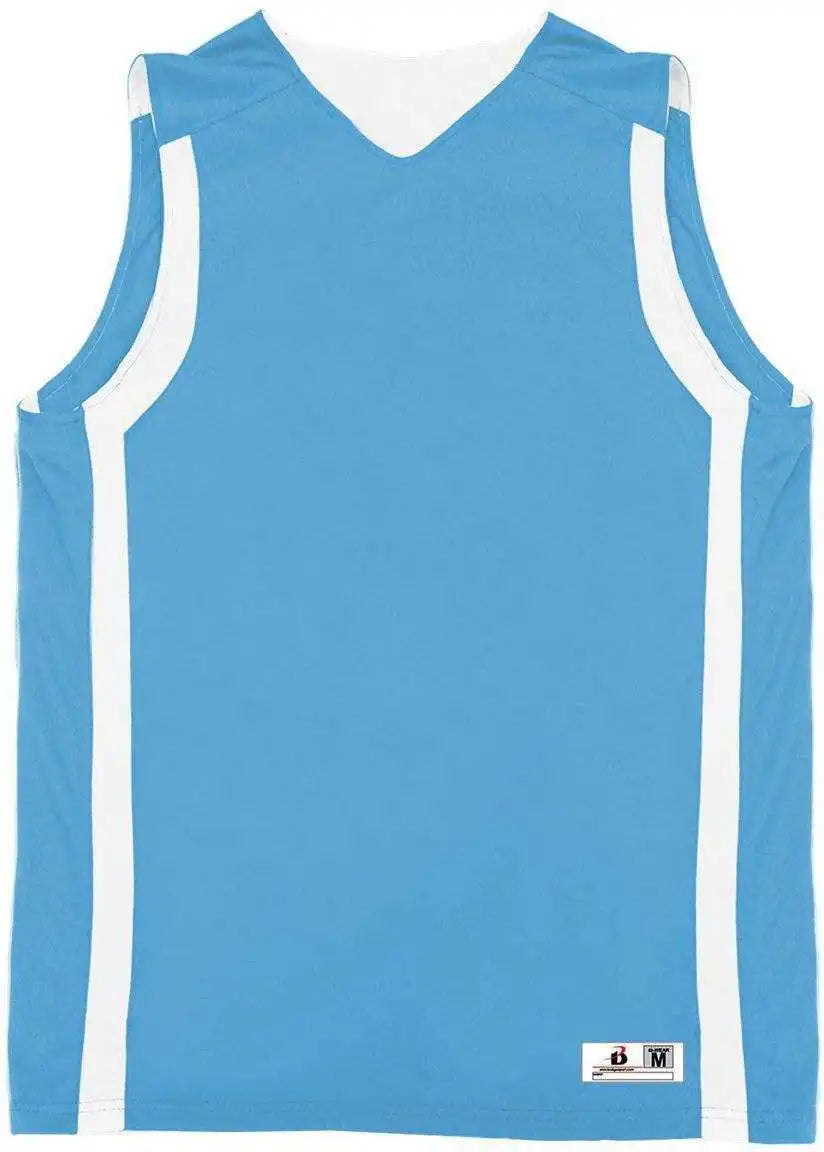Badger Sport 2551 B-slam Youth Reversible Tank - Columbia Blue White