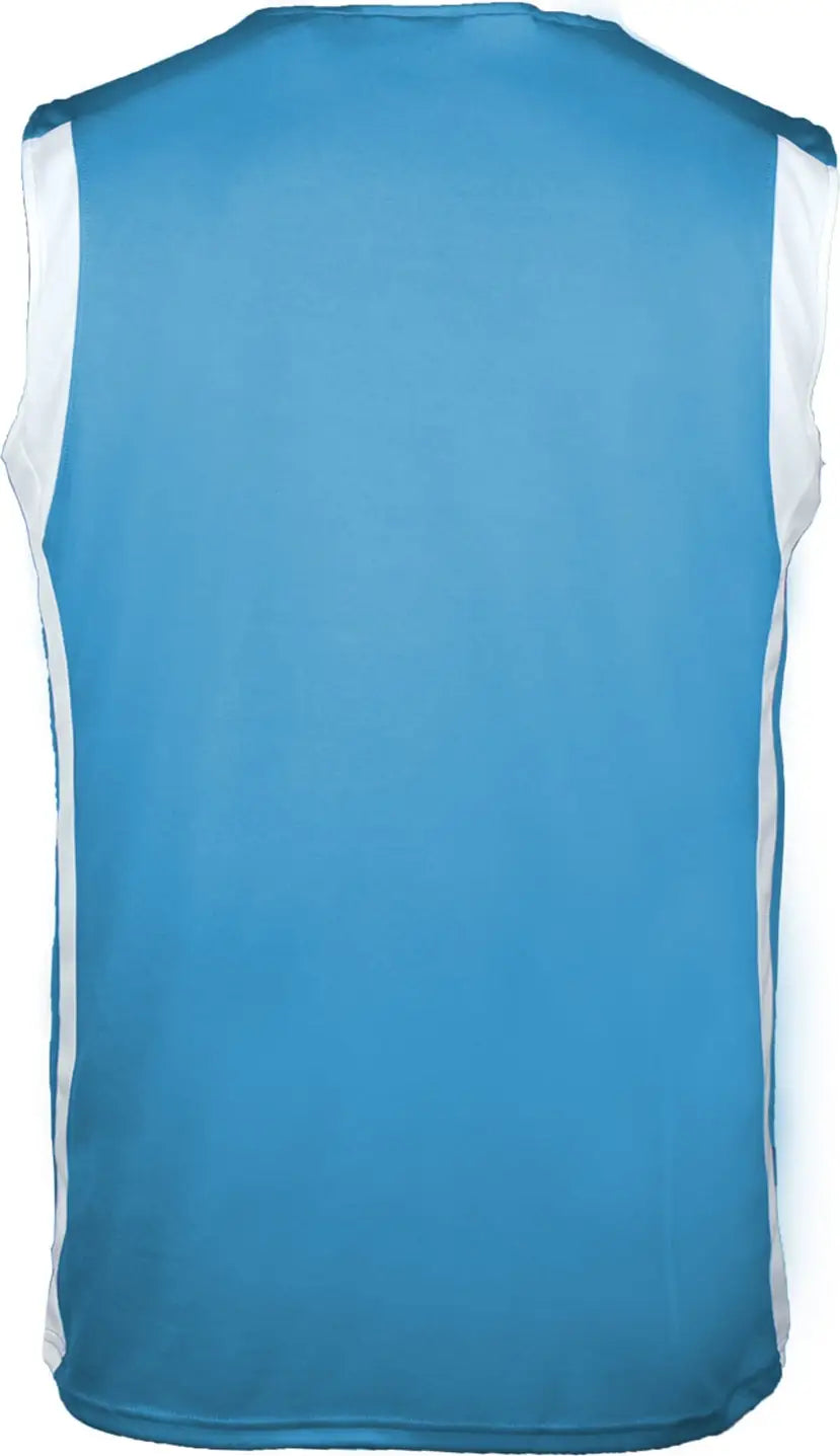 Badger Sport 255100 B-slam Rev. Youth Tank - Columbia Blue White