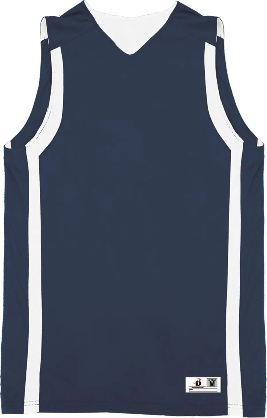 Badger Sport 255100 B-slam Rev. Youth Tank - Navy White