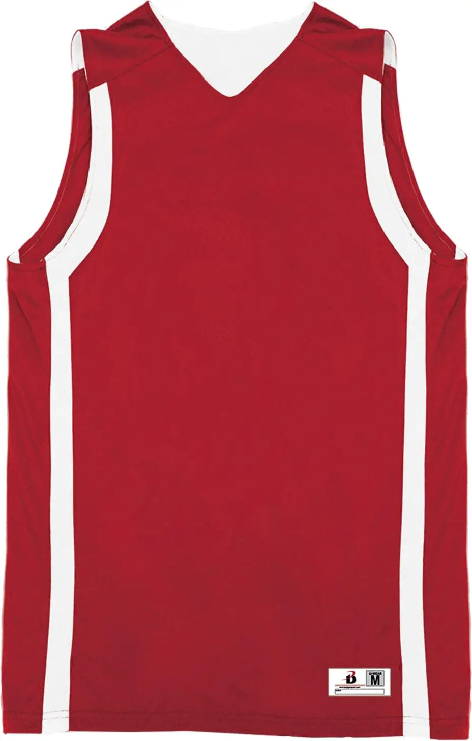 Badger Sport 255100 B-slam Rev. Youth Tank - Red White - s