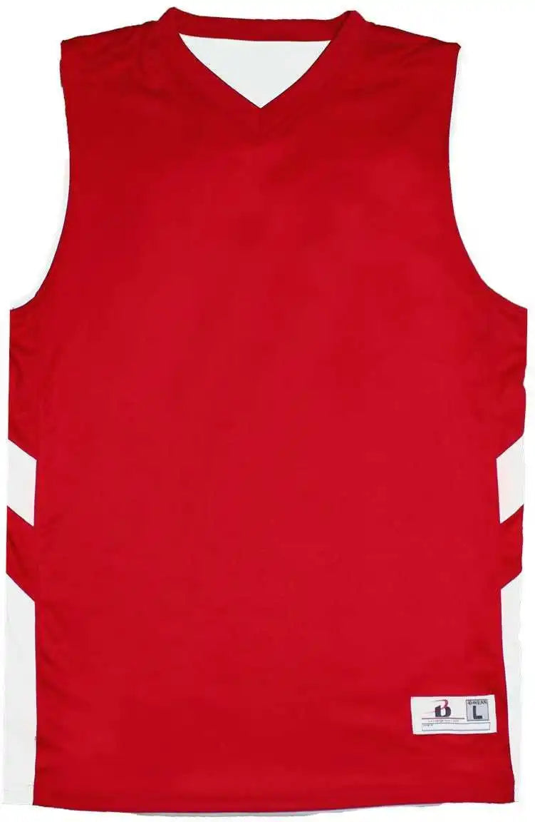 Badger Sport 2566 B-pivot Reversable Youth Tank - Red White
