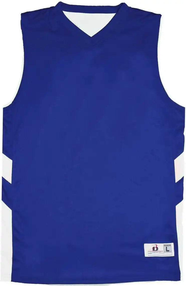 Badger Sport 2566 B-pivot Reversable Youth Tank - Royal White