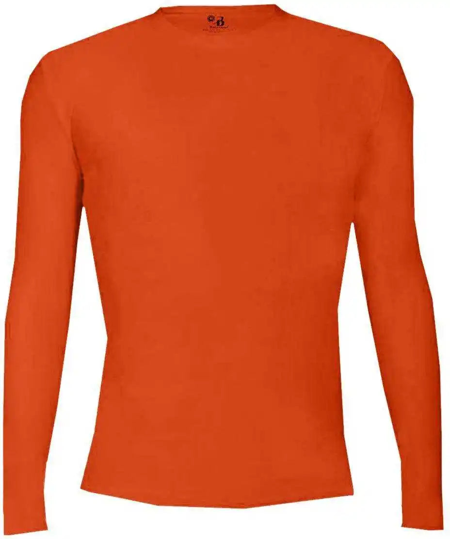 Badger Sport 2605 Pro-compression Long Sleeve Youth Crew - Orange