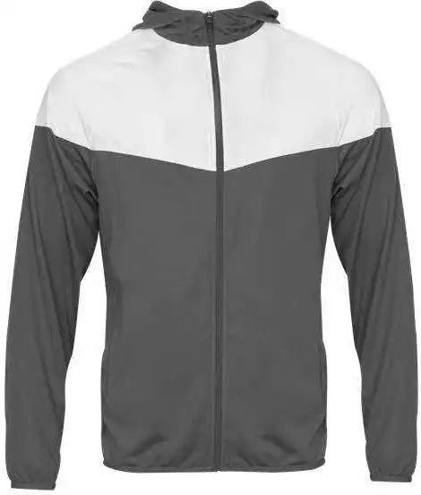 Badger Sport 272200 Sprint Outer Core Youth Jacket Graphite White