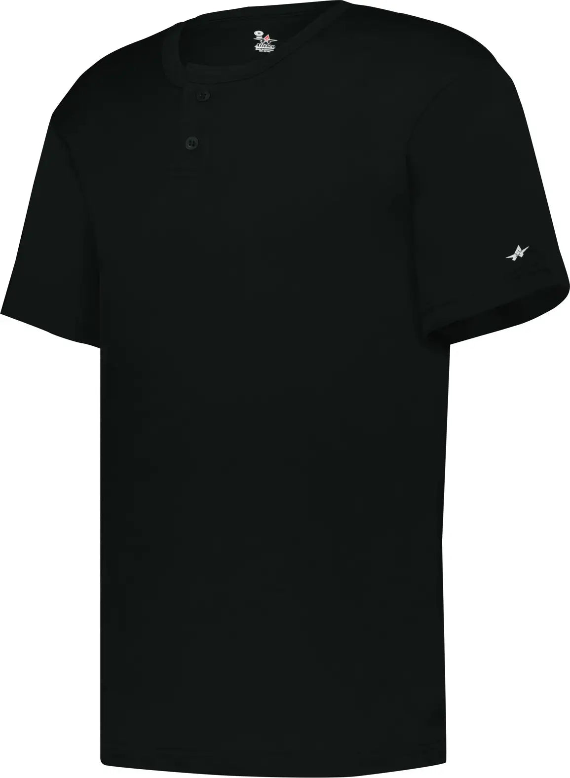 Badger Sport 2930 Youth B-core Placket - Black - Xs