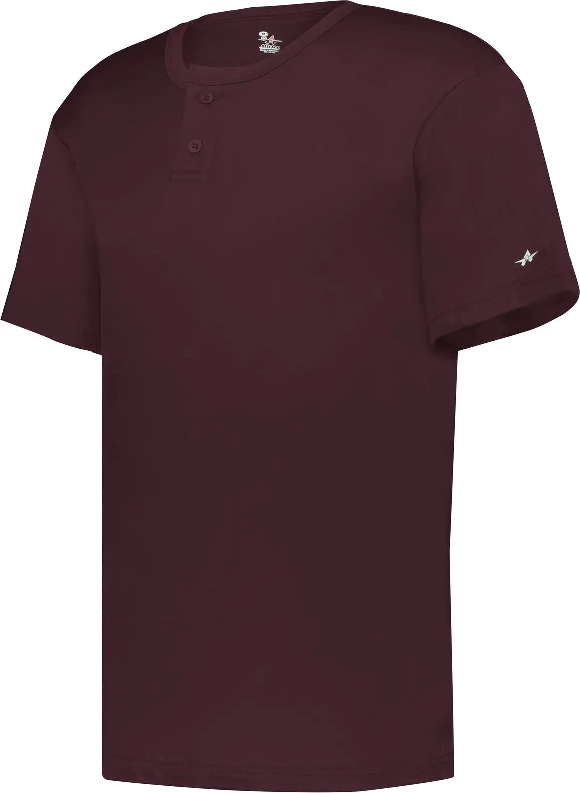 Badger Sport 2930 Youth B-core Placket - Maroon - Xs