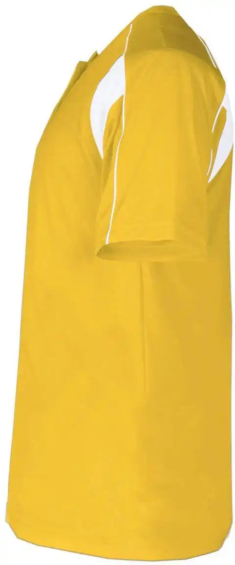 Badger Sport 2937 Youth Pro Placket Gold White