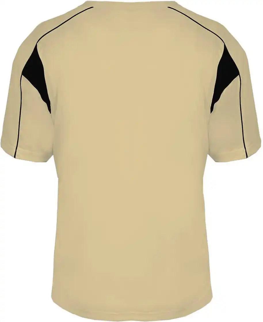 Badger Sport 2937 Youth Pro Placket - Vegas Gold Black