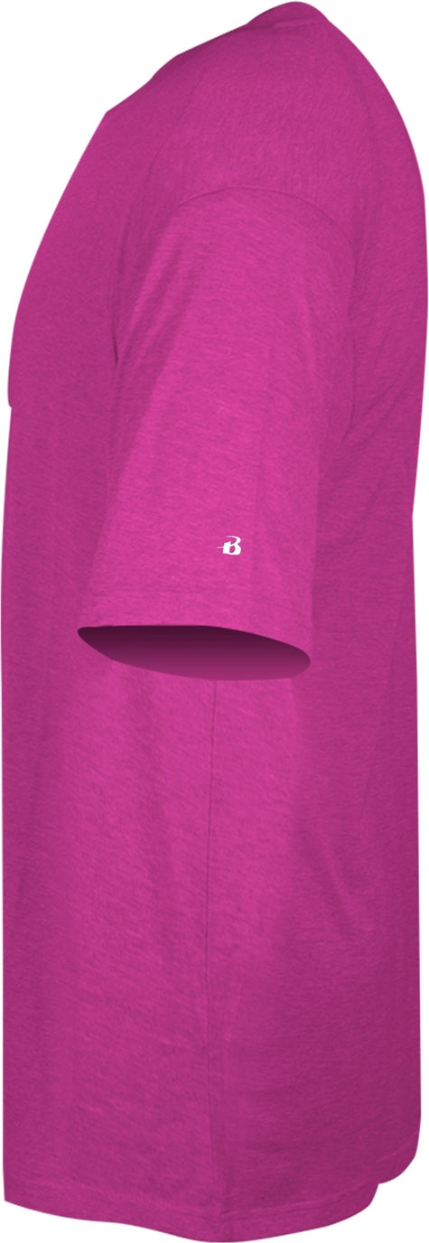 Badger Sport 2940 Tri-blend Youth Tee - Hot Pink Heather
