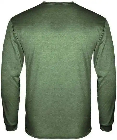 Badger Sport 2944 Tri-blend Long Sleeve Youth Tee - Forest Heather