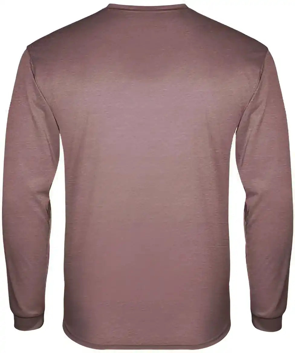 Badger Sport 2944 Tri Blend Long Sleeve Youth Tee Maroon Heather