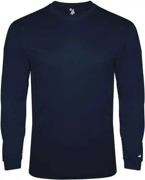 Badger Sport 2944 Tri-blend Long Sleeve Youth Tee - Navy Heather
