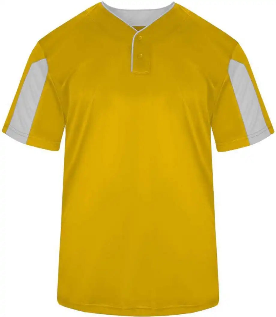 Badger Sport 2976 Youth Striker Placket Gold White