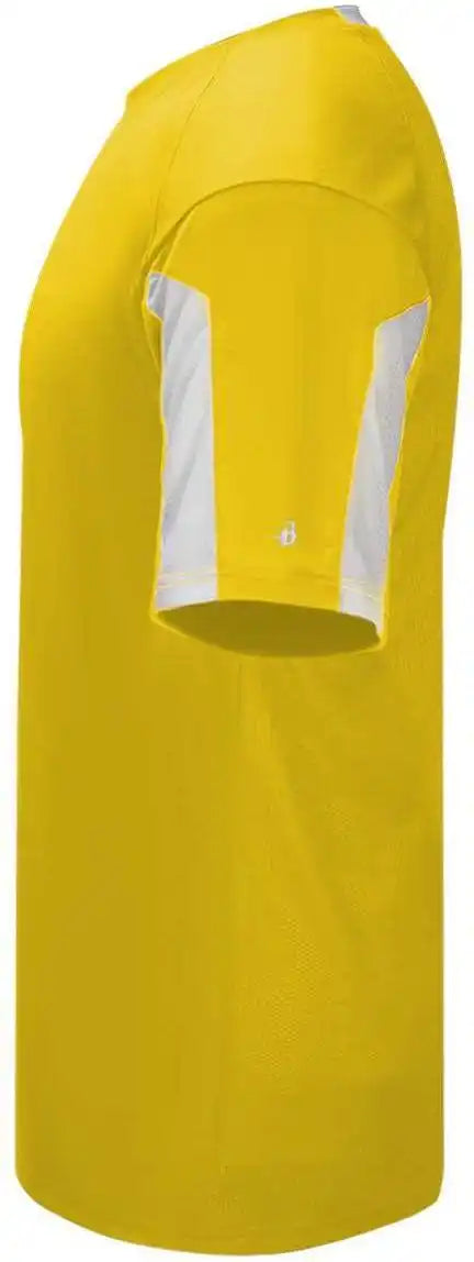 Badger Sport 2976 Youth Striker Placket - Gold White