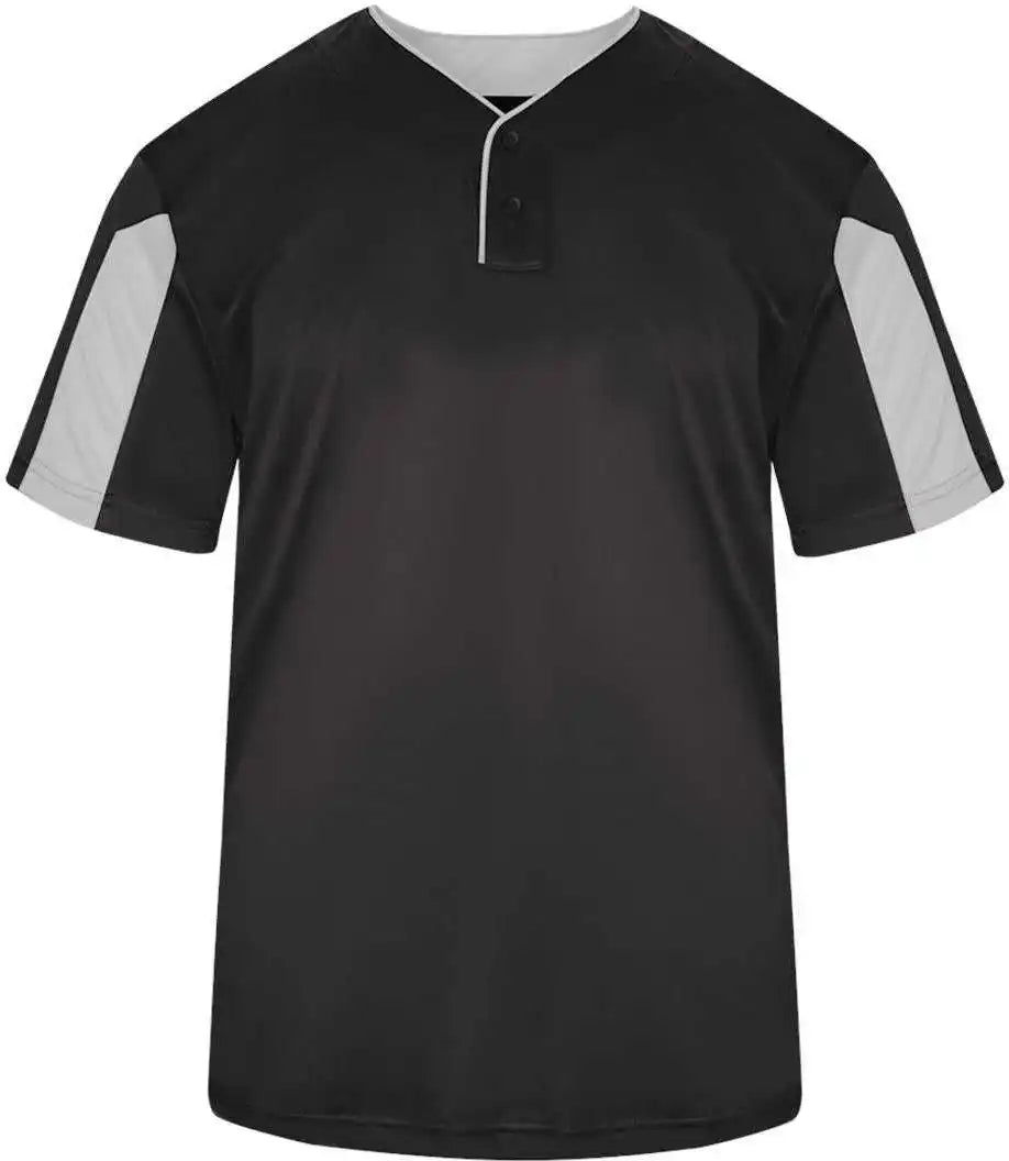 Badger Sport 2976 Youth Striker Placket Graphite White