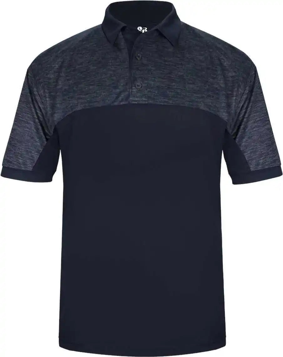 Badger Sport 3341 Tonal Blend Polo - Navy