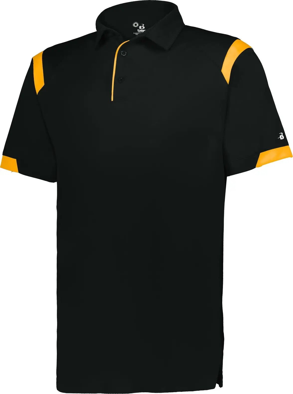 Badger Sport 335000 on the Rise Polo - Black Gold - Adult s