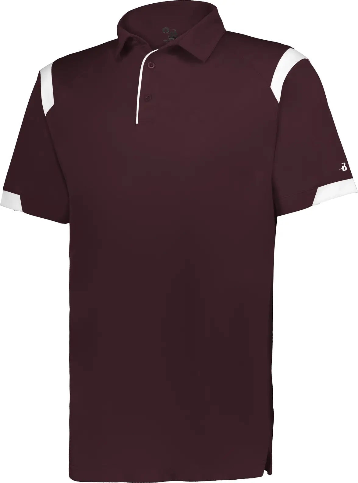 Badger Sport 335000 on the Rise Polo - Maroon White