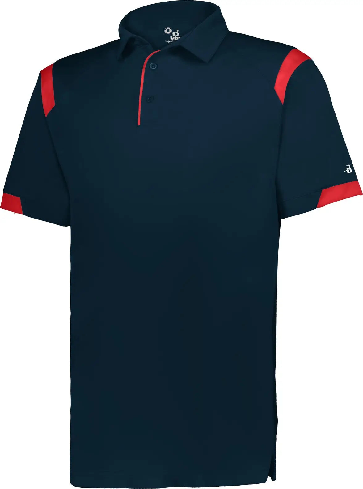 Badger Sport 335000 on the Rise Polo - Navy Red