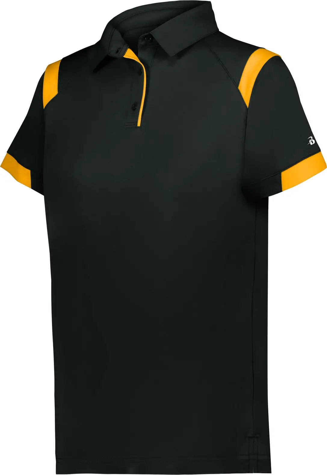Badger Sport 335100 Ladies on the Rise Polo - Black Gold - Xs