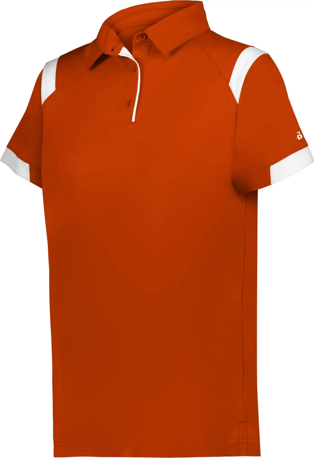 Badger Sport 335100 Ladies on the Rise Polo - Bright Orange White - Xs