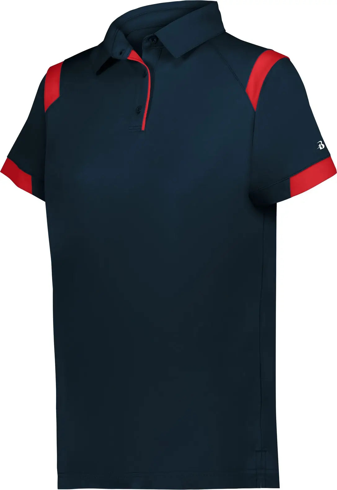 Badger Sport 335100 Ladies on the Rise Polo - Navy Red - Xs