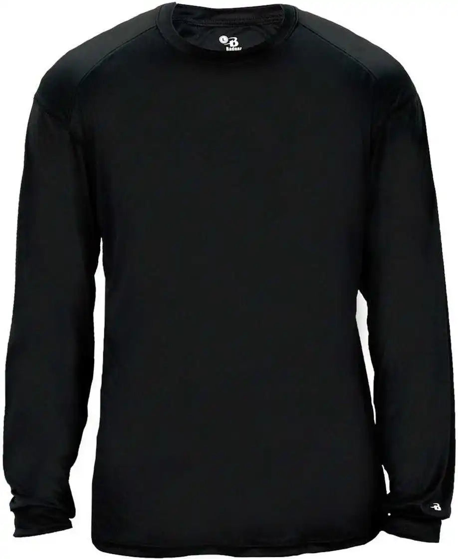 Badger Sport 4004 Ultimate Softlock Long Sleeve Tee Black