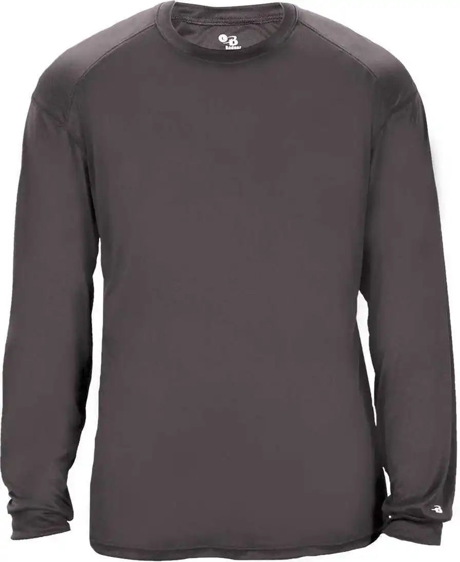 Badger Sport 4004 Ultimate Softlock Long Sleeve Tee Graphite