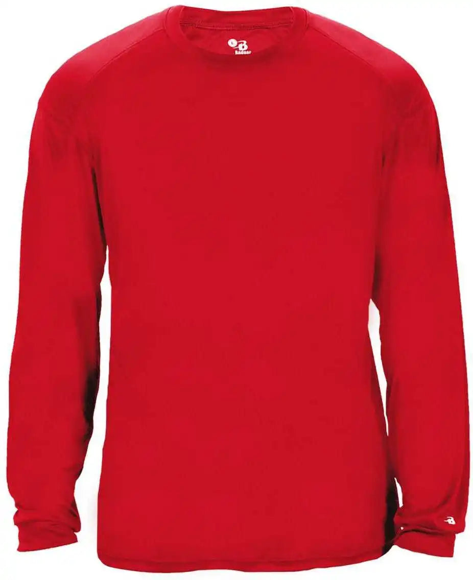 Badger Sport 4004 Ultimate Softlock Long Sleeve Tee Red