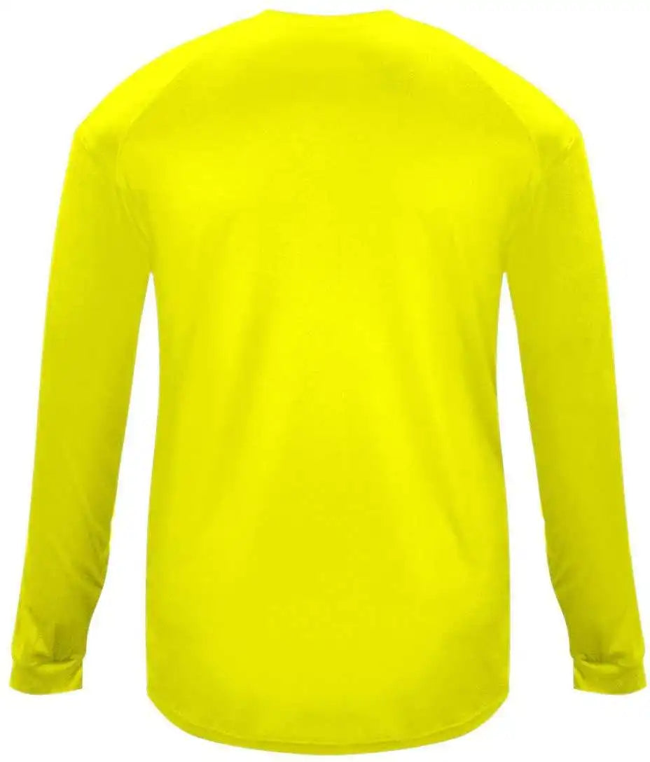 Badger Sport 4004 Ultimate Softlock Long Sleeve Tee Safety Yellow
