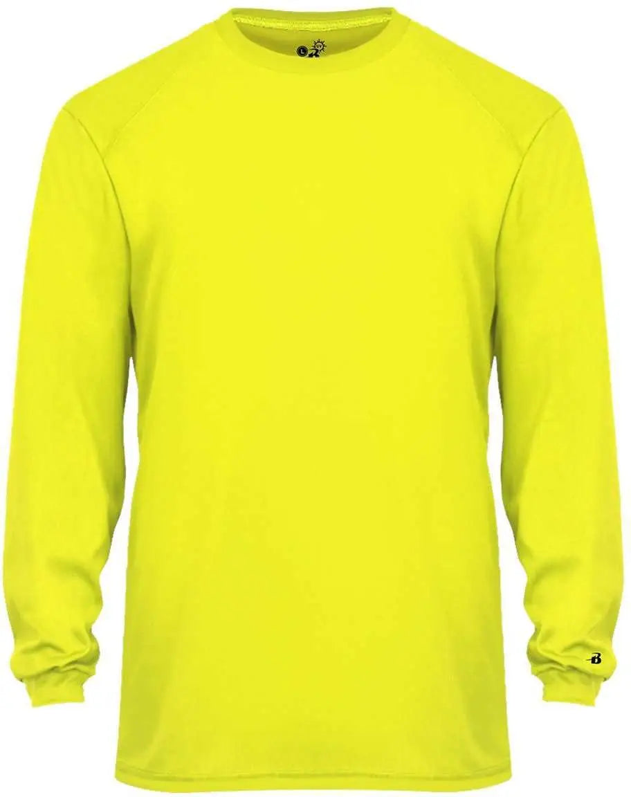 Badger Sport 4004 Ultimate Softlock Long Sleeve Tee - Safety Yellow